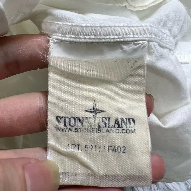 Stone Island Stone Island White Long Sleeve Shirt for Men 0089 Size US L / EU 52-54 / 3 - 4 Thumbnail