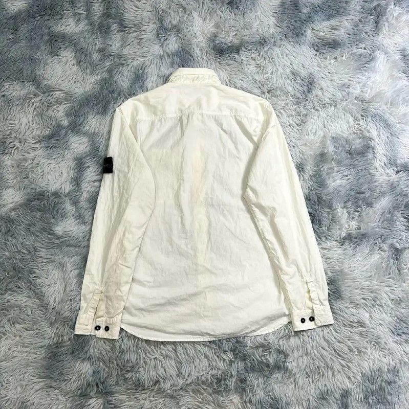 Stone Island Stone Island White Long Sleeve Shirt for Men 0089 Size US L / EU 52-54 / 3 - 2 Thumbnail