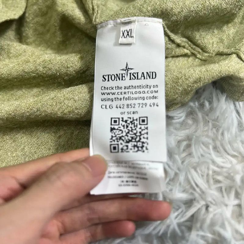 Stone Island Stone Island Light Yellow Knit Sweater for Men 0089 Size US XXL / EU 58 / 5 - 4 Thumbnail