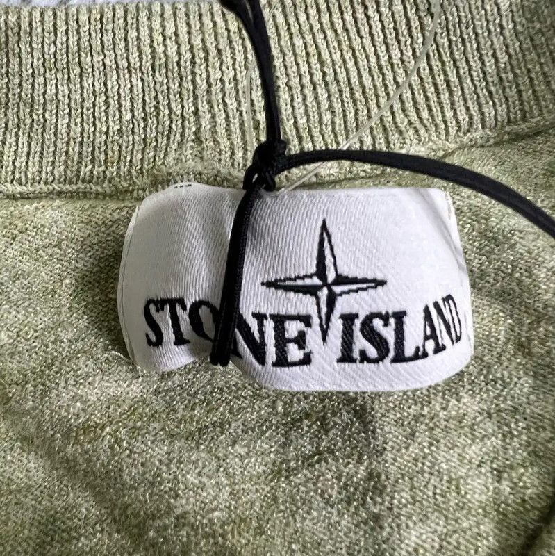Stone Island Stone Island Men's Light Yellow Knit Sweater 0089 Size US XXL / EU 58 / 5 - 2 Thumbnail