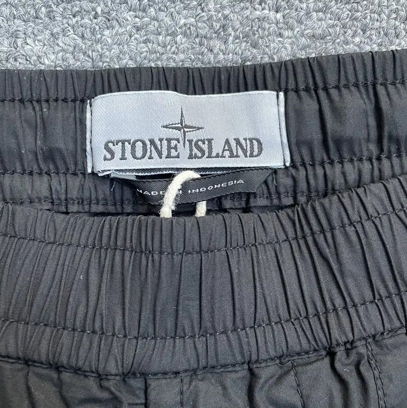 Stone Island Stone Island Men's Black Cotton Casual Pants 0089 Size US 32 / EU 48 - 4 Thumbnail