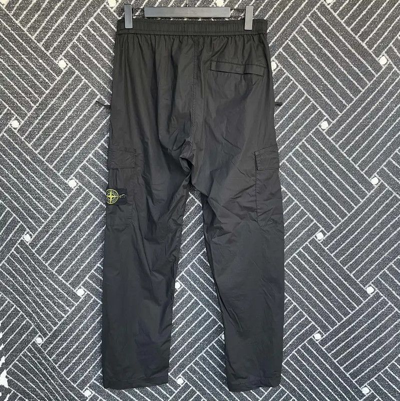 Stone Island Stone Island Men's Black Cotton Casual Pants 0089 Size US 32 / EU 48 - 2 Thumbnail