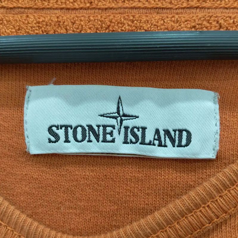 Stone Island Stone Island Orange Long Sleeve Sweatshirt for Men 0089 Size US XL / EU 56 / 4 - 4 Thumbnail