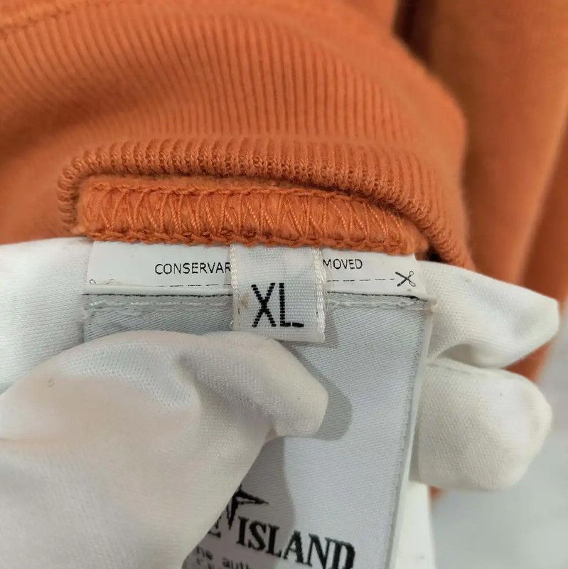 Stone Island Stone Island Orange Long Sleeve Sweatshirt for Men 0089 Size US XL / EU 56 / 4 - 7 Thumbnail