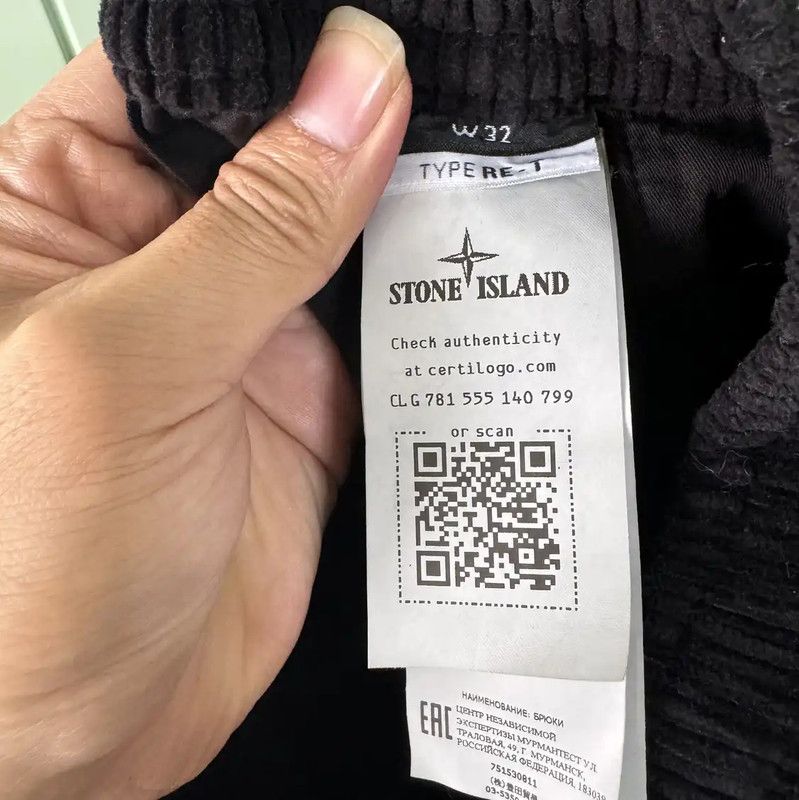 Stone Island Stone Island Black Casual Pants for Men 0089 Size US 34 / EU 50 - 4 Thumbnail