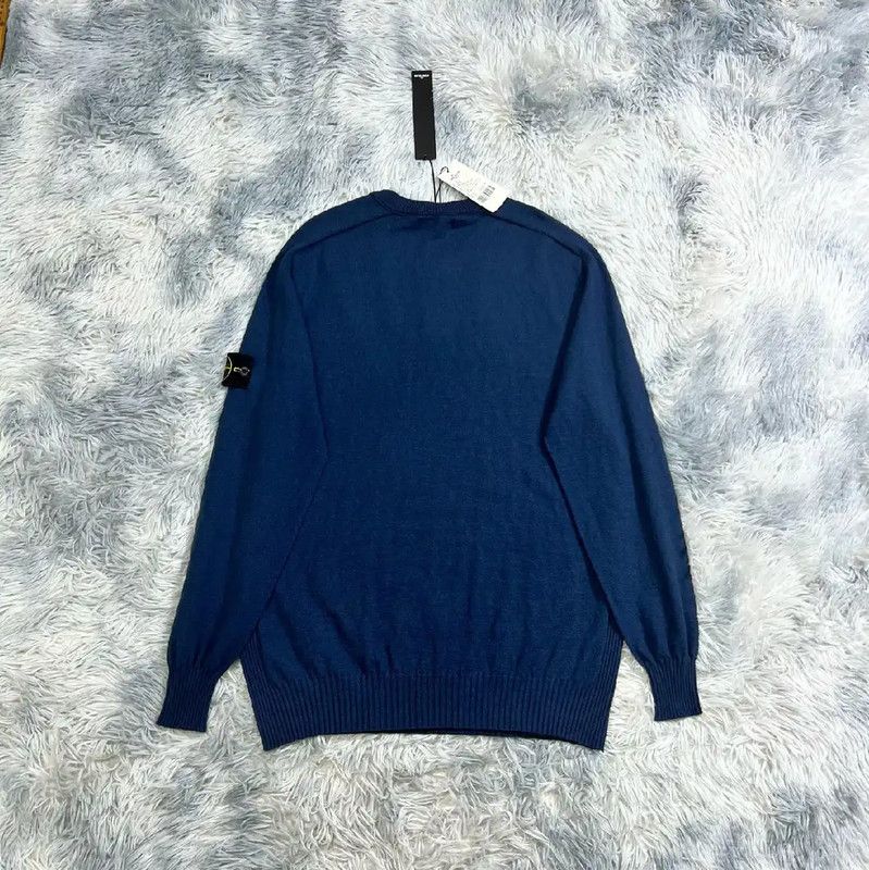 Stone Island Stone Island Navy Blue Men's Knit Sweater 0089 Size US XXL / EU 58 / 5 - 2 Thumbnail