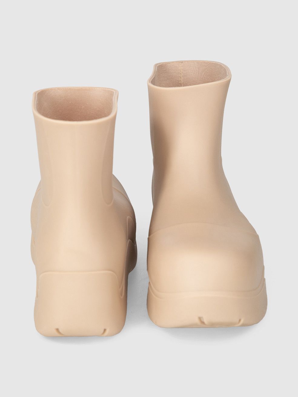 Bottega Veneta Beige Puddle Rubber Boots Size US 11 / IT 41 - 4 Thumbnail