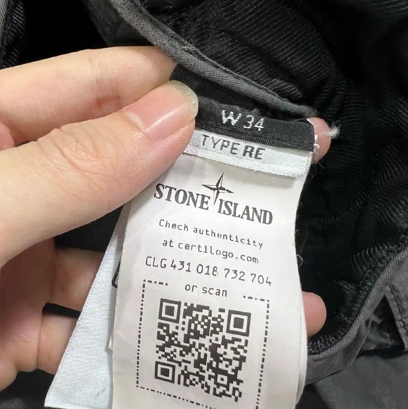 Stone Island Stone Island Gray Cotton Casual Pants 0089 Size US 44 / EU 60 - 4 Thumbnail