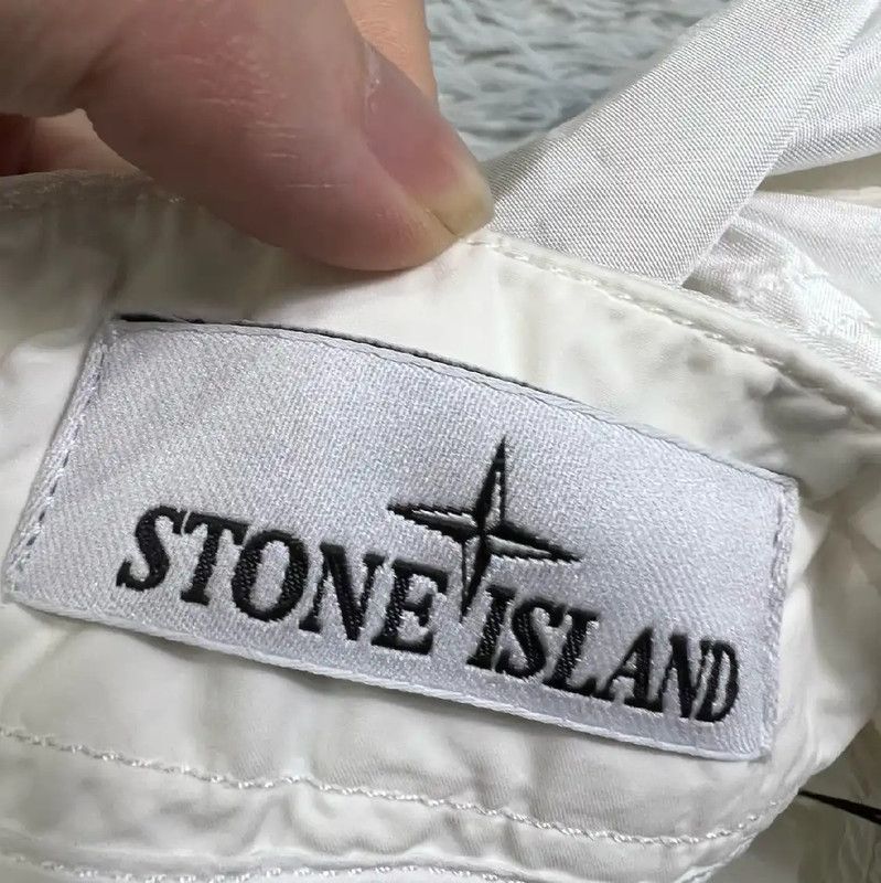 Stone Island Stone Island White Nylon Shorts for Men 0089 Size US 30 / EU 46 - 3 Thumbnail