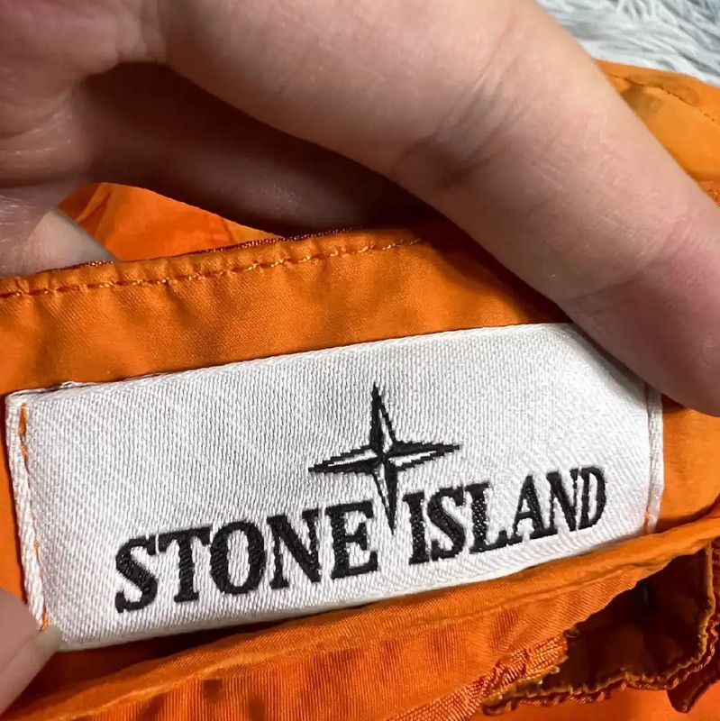 Stone Island Stone Island Bright Orange Nylon Men's Shorts 0089 Size US 32 / EU 48 - 3 Thumbnail