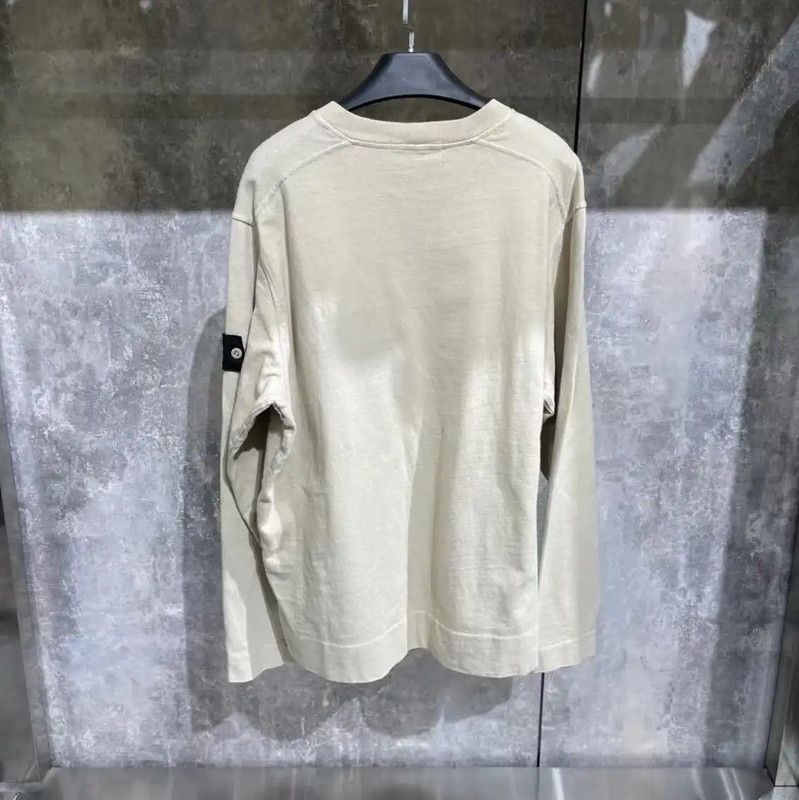 Stone Island Stone Island White Cotton Long Sleeve Sweatshirt 0089 Size US L / EU 52-54 / 3 - 2 Thumbnail