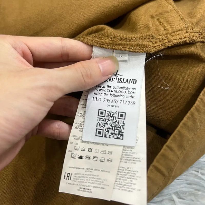Stone Island Stone Island Brown Cotton Men's Jacket 0089 Size US L / EU 52-54 / 3 - 4 Thumbnail
