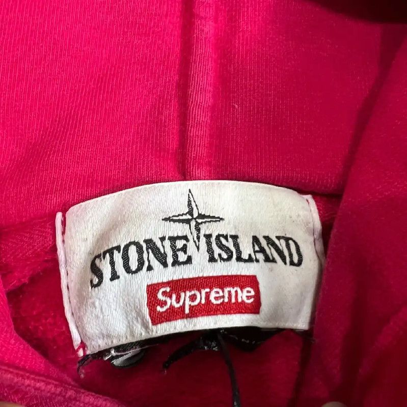 Stone Island Stone Island Red Cotton Hoodie for Men 0089 Size US L / EU 52-54 / 3 - 3 Thumbnail