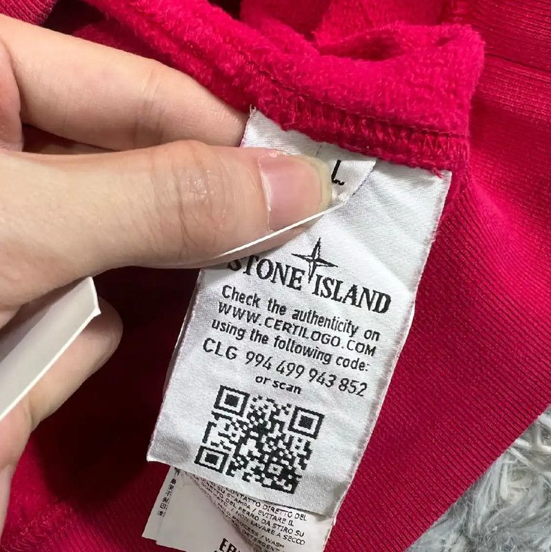 Stone Island Stone Island Red Cotton Hoodie for Men 0089 Size US L / EU 52-54 / 3 - 4 Thumbnail