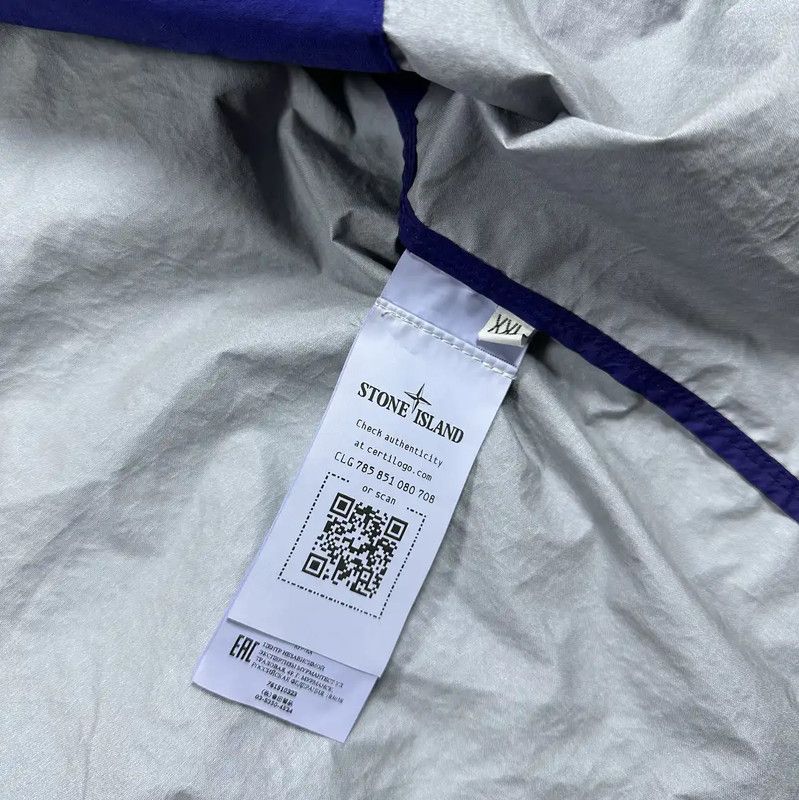 Stone Island Stone Island Blue Polyester Men's Lightweight Jacket 0089 Size US XXL / EU 58 / 5 - 4 Thumbnail