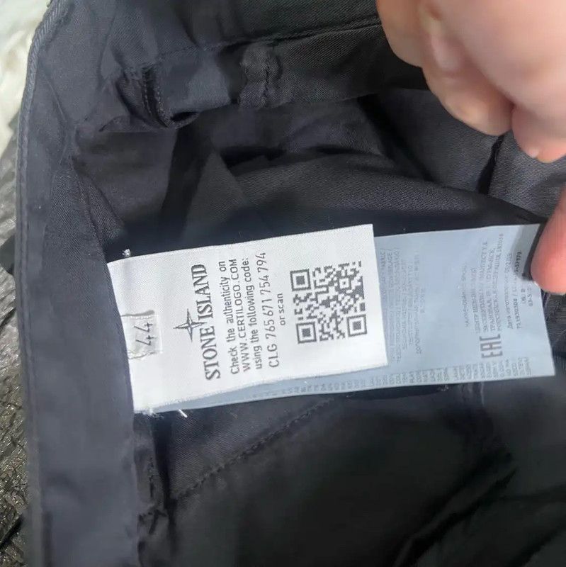 Stone Island Stone Island Black Cotton Casual Pants for Men 0089 Size US 32 / EU 48 - 4 Thumbnail