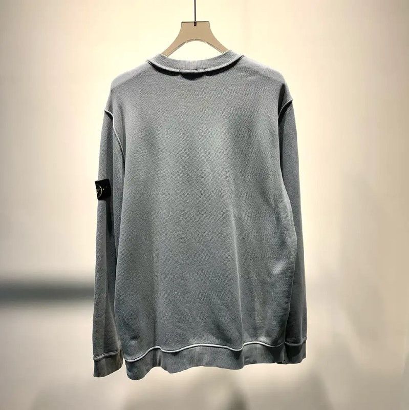 Stone Island Stone Island Blue Cotton Men’s Sweatshirt 0089 Size US XL / EU 56 / 4 - 5 Thumbnail