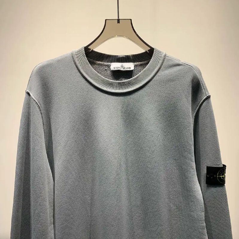 Stone Island Stone Island Blue Cotton Men’s Sweatshirt 0089 Size US XL / EU 56 / 4 - 3 Thumbnail