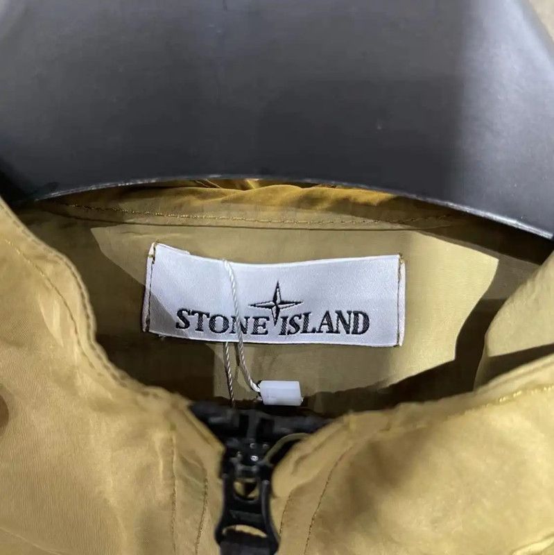 Stone Island Stone Island Yellow Hooded Jacket 0089 Size US XL / EU 56 / 4 - 4 Thumbnail