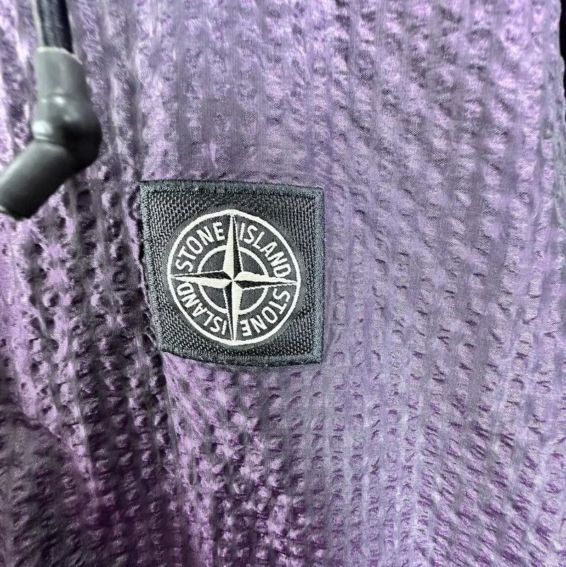 Stone Island Stone Island Purple Cotton Blend Oversized Jacket 0089 Size US XXL / EU 58 / 5 - 9 Thumbnail
