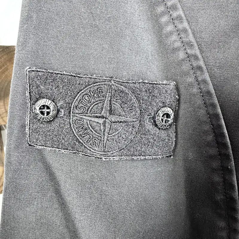 Stone Island Stone Island Black Cotton Blend Jacket 0089 Size US XXL / EU 58 / 5 - 5 Thumbnail