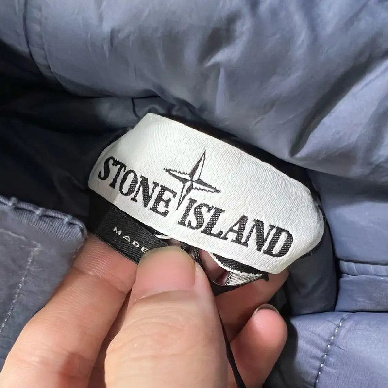 Stone Island Stone Island Men's Light Blue Down Jacket 0089 Size US L / EU 52-54 / 3 - 3 Thumbnail
