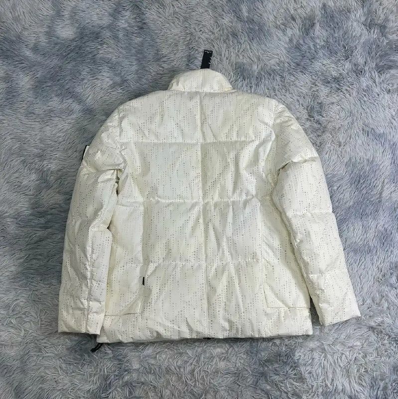 Stone Island Stone Island White Down Jacket for Men 0089 Size US XL / EU 56 / 4 - 2 Thumbnail