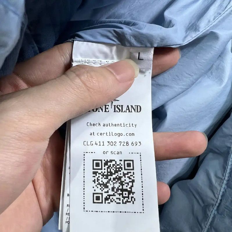 Stone Island Stone Island Men's Light Blue Down Jacket 0089 Size US L / EU 52-54 / 3 - 4 Thumbnail