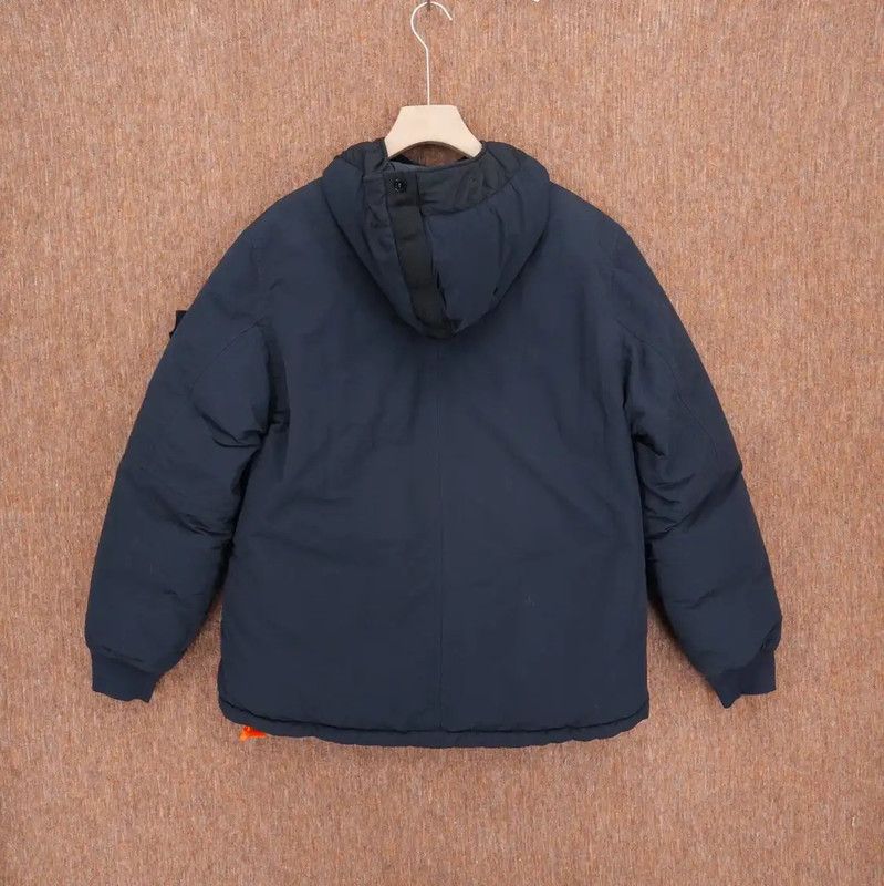 Stone Island Stone Island Men's Black Embroidered Down Jacket 0089 Size US M / EU 48-50 / 2 - 2 Thumbnail