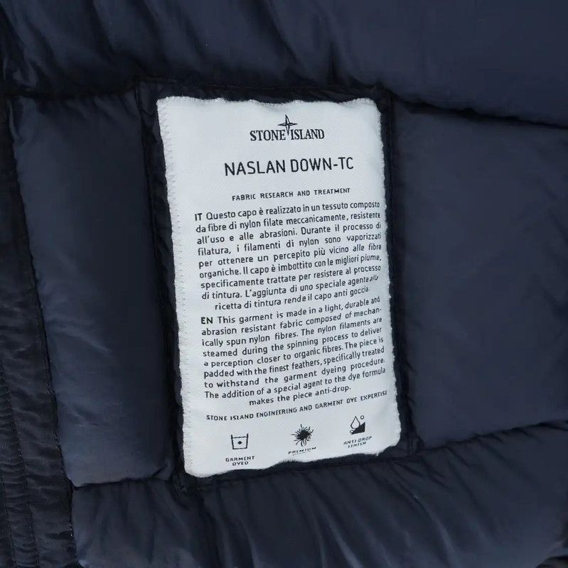 Stone Island Stone Island Men's Black Embroidered Down Jacket 0089 Size US M / EU 48-50 / 2 - 6 Thumbnail