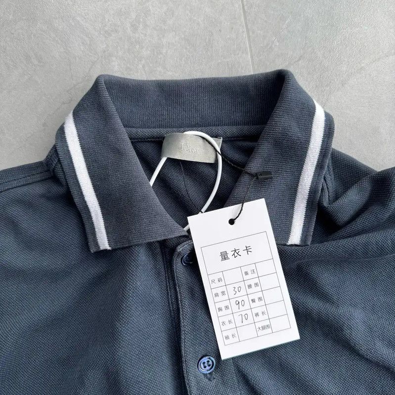 Dior Dior Navy Blue Men's Polo Shirt 0089 Size US S / EU 44-46 / 1 - 4 Thumbnail