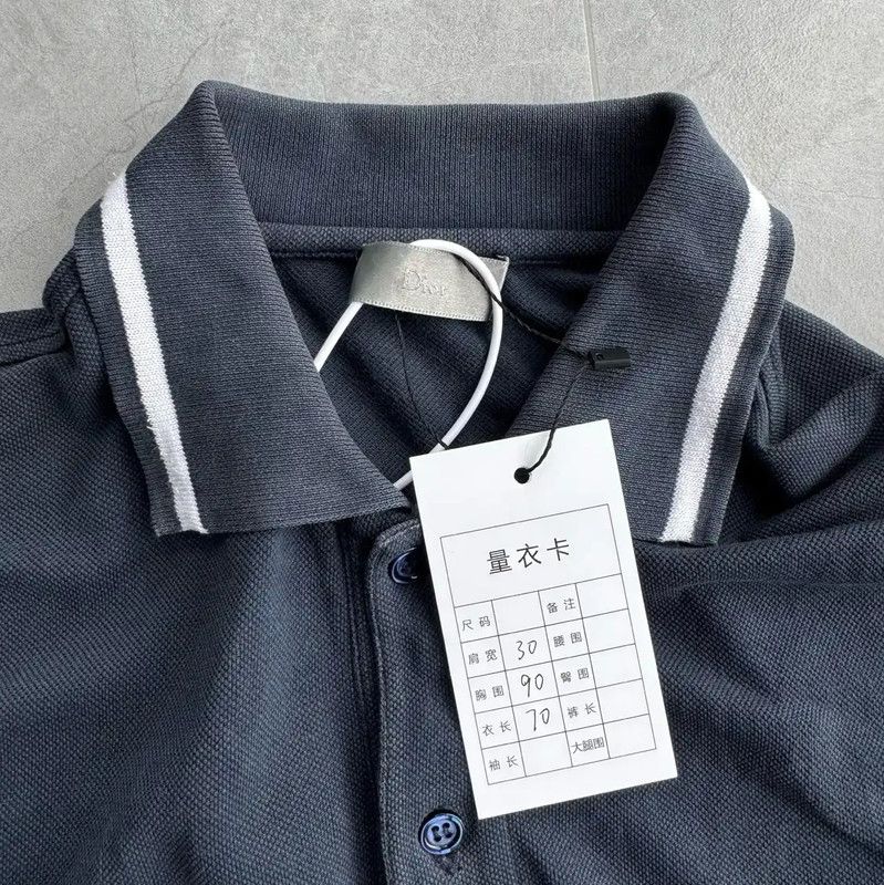 Dior Dior Navy Blue Men's Polo Shirt 0089 Size US S / EU 44-46 / 1 - 3 Thumbnail