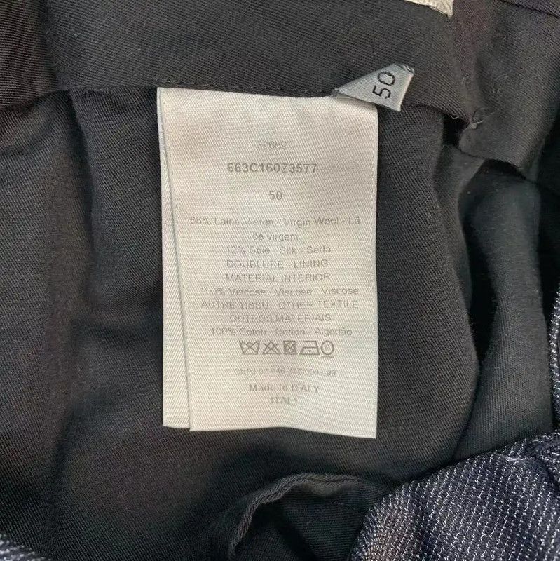 Dior Dior Gray Wool Casual Pants 0089 Size US 44 / EU 60 - 4 Thumbnail