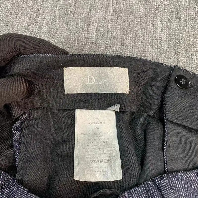 Dior Dior Gray Wool Casual Pants 0089 Size US 44 / EU 60 - 3 Thumbnail