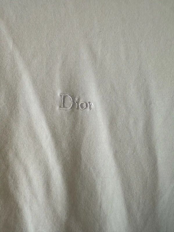 Dior Dior White Cotton XL Men's T-Shirt 0089 Size US XL / EU 56 / 4 - 3 Thumbnail