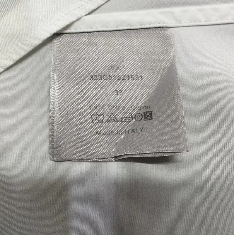 Dior Dior White Cotton Long Sleeve Shirt 0089 Size US S / EU 44-46 / 1 - 4 Thumbnail