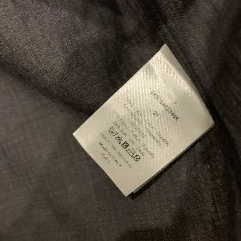 Dior Dior Black Cotton Long Sleeve Shirt for Men 0089 Size US S / EU 44-46 / 1 - 6 Thumbnail