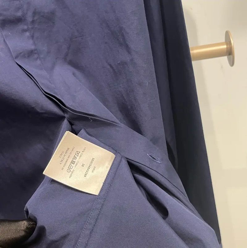 Dior Dior Men's Long Sleeve Dark Blue Shirt 0089 Size US L / EU 52-54 / 3 - 5 Thumbnail