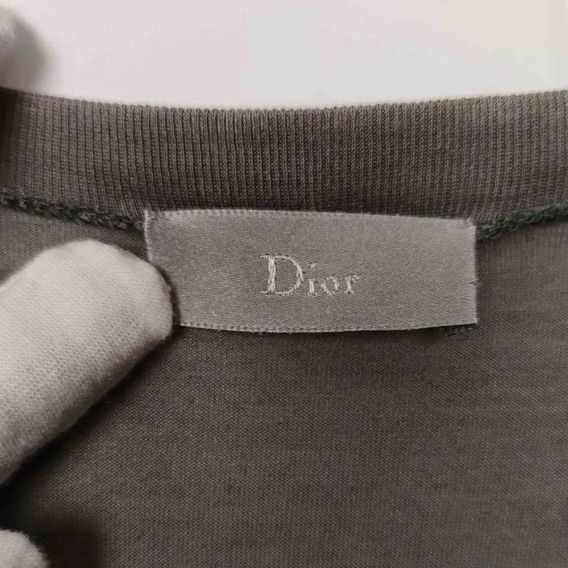 Dior Dior Gray Cotton T-Shirt for Men 0089 Size US XXL / EU 58 / 5 - 3 Thumbnail