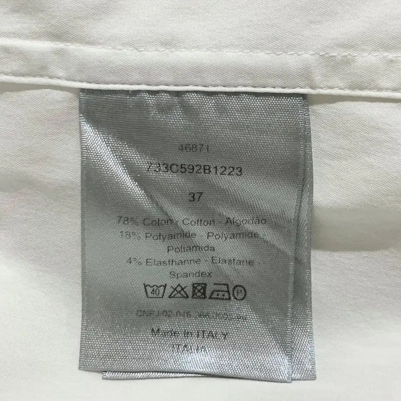 Dior Dior Men's Long Sleeve Shirt in White 0089 Size US M / EU 48-50 / 2 - 8 Thumbnail