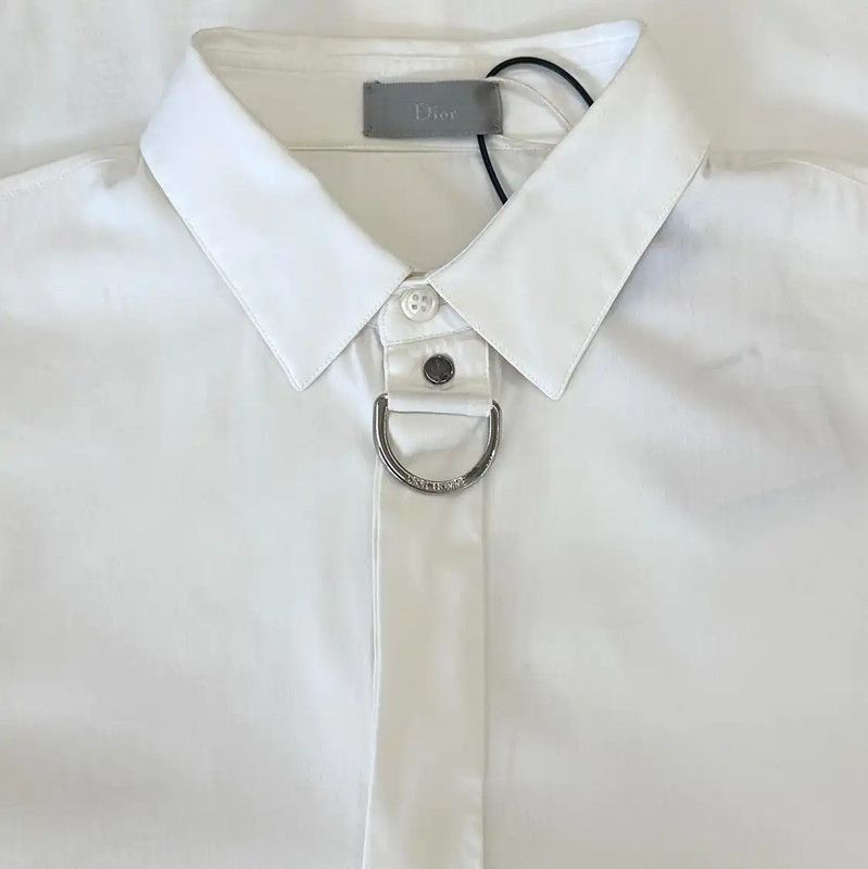 Dior Dior Men's Long Sleeve Shirt in White 0089 Size US M / EU 48-50 / 2 - 5 Thumbnail