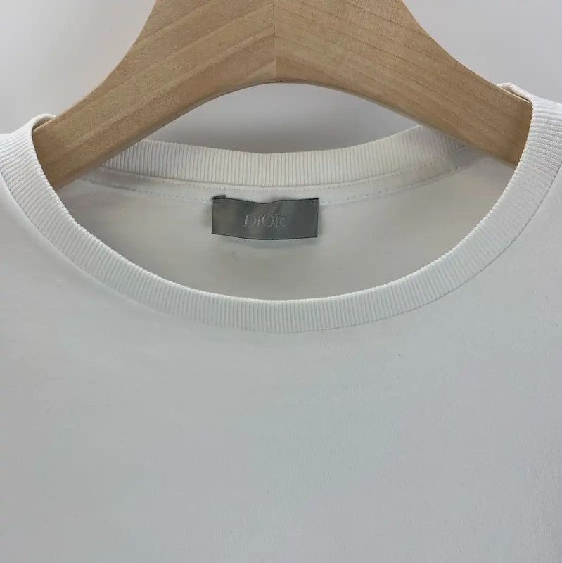 Dior Dior Men's White Cotton T-Shirt Size S 0089 Size US S / EU 44-46 / 1 - 3 Thumbnail