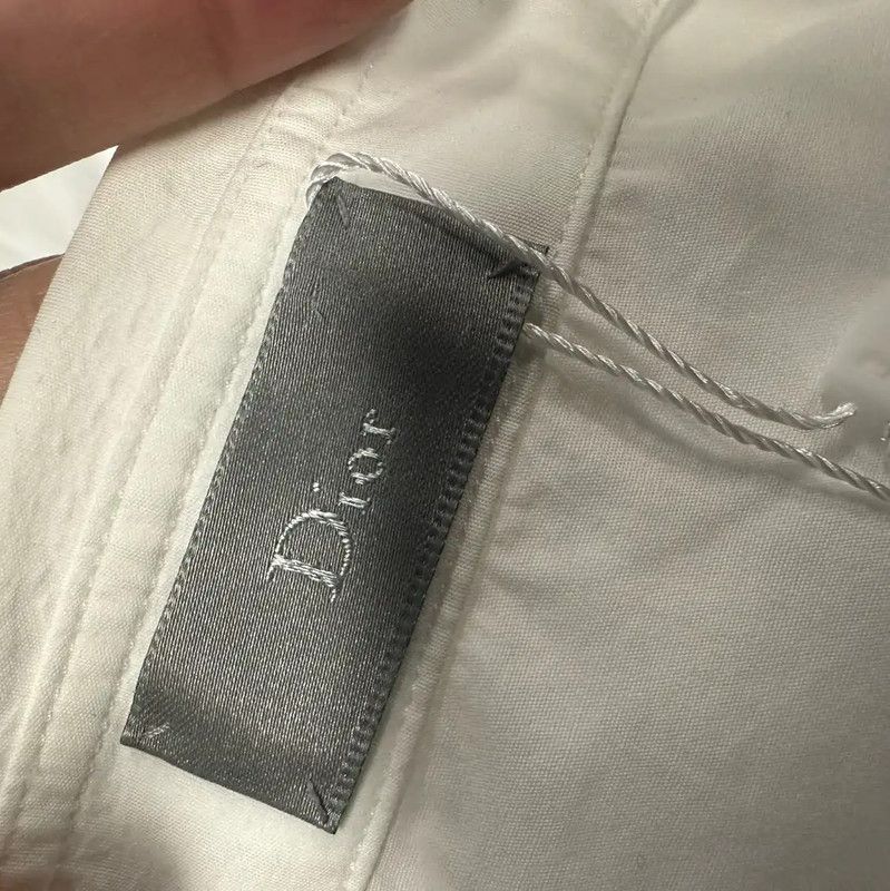 Dior Dior White Cotton Long Sleeve Shirt 0089 Size US M / EU 48-50 / 2 - 4 Thumbnail
