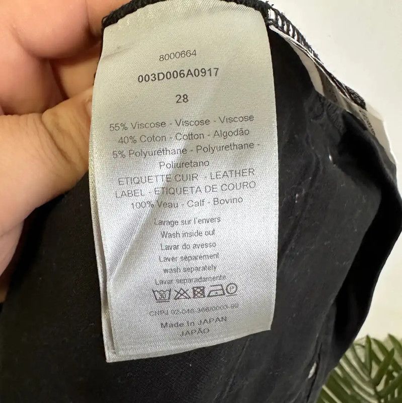 Dior Dior Black Cotton Men's Casual Pants 0089 Size US 26 / EU 42 - 5 Thumbnail