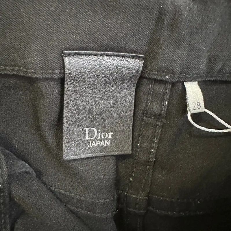 Dior Dior Black Cotton Men's Casual Pants 0089 Size US 26 / EU 42 - 3 Thumbnail