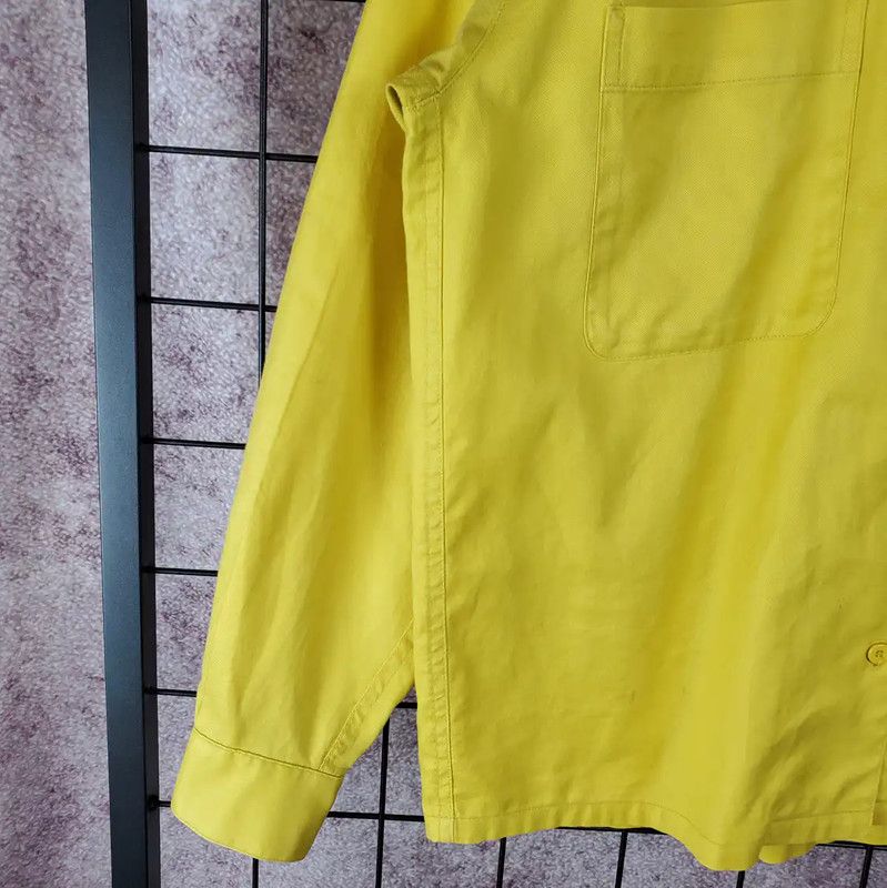 Dior Dior Yellow Cotton Embroidered Logo Long Sleeve Shirt 0089 Size US M / EU 48-50 / 2 - 8 Thumbnail
