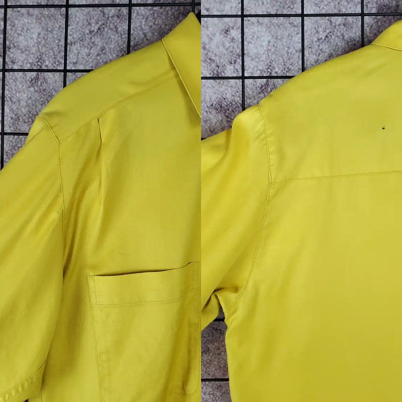 Dior Dior Yellow Cotton Embroidered Logo Long Sleeve Shirt 0089 Size US M / EU 48-50 / 2 - 4 Thumbnail