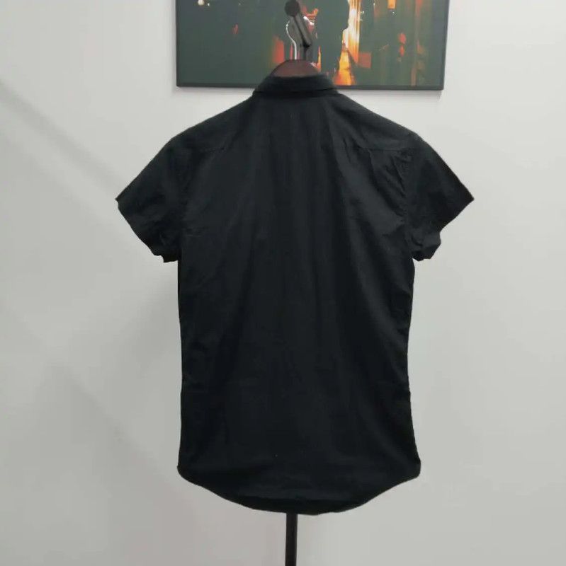 Dior Dior Black Cotton Blend Short Sleeve Shirt 0089 Size US M / EU 48-50 / 2 - 2 Thumbnail