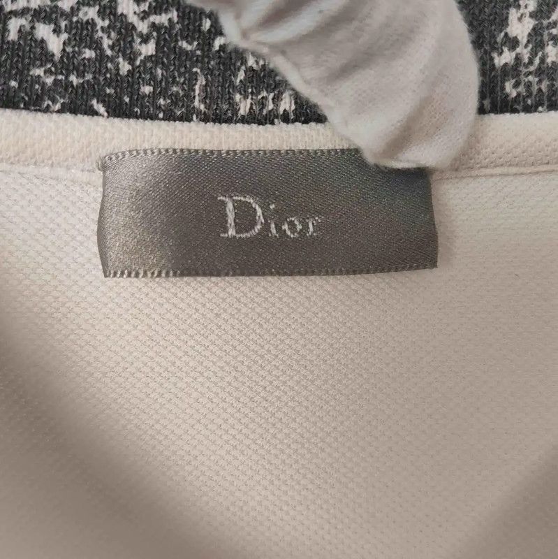 Dior Dior White Cotton Men's Polo Shirt 0089 Size US XS / EU 42 / 0 - 3 Thumbnail