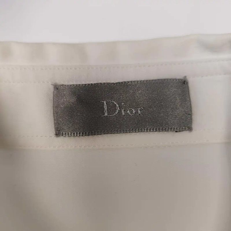 Dior Dior White Cotton Long Sleeve Shirt 0089 Size US M / EU 48-50 / 2 - 3 Thumbnail